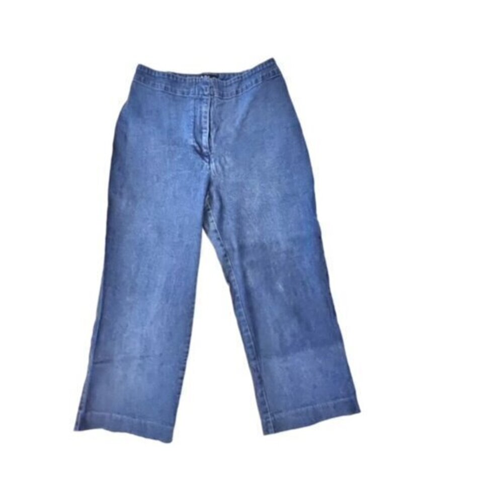 New York & Company Womens Straight‎ Leg Jeans Size 10 Cropped Cotton Stretch